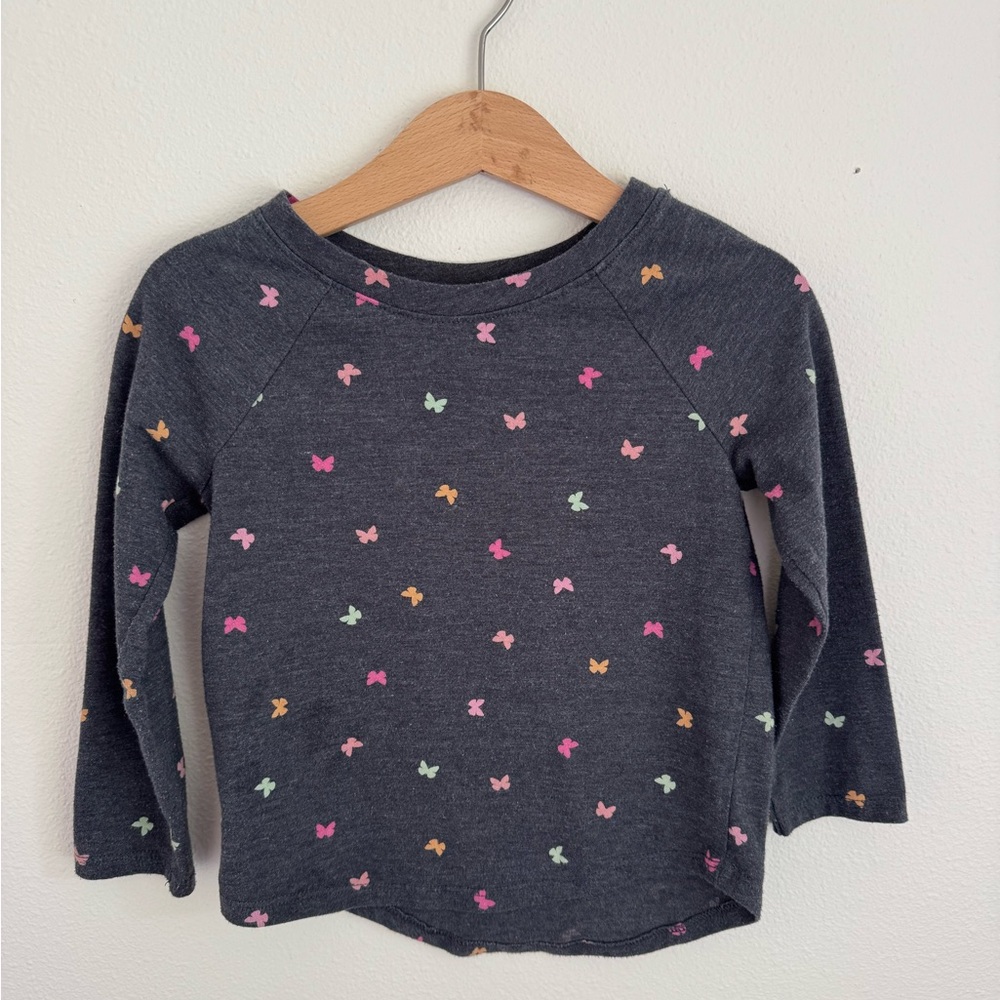 Set of 2 Cat & Jack Shirts, size 3T. Butterfly shirt and Fox Shirt - Picture 2 of 7